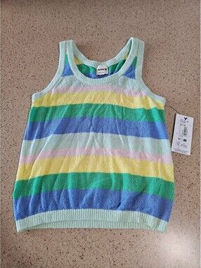 Hurley pastel striped sleeveless knit tank top